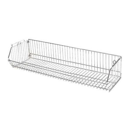 Stacking Basket, 20inx12inX48in, Silver MPN:45VX49