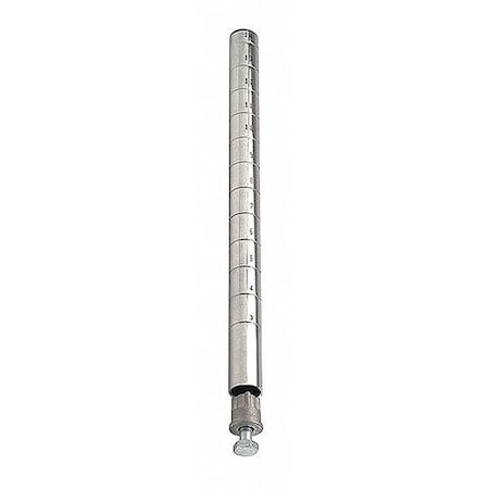 Wire Shlf Pst, 54 inx1 in, Split Sleeve MPN:45VY06