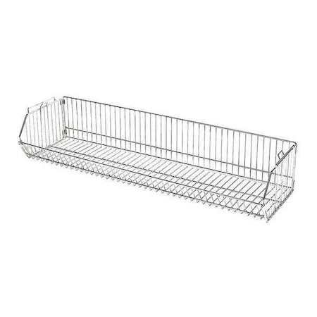 Stacking Basket, 14inx9inX48in, Silver MPN:45VY20