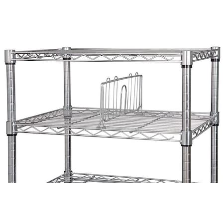 Shelf Divider, 24inx6inx1 1/2in, Steel, PK2 MPN:5GRP3