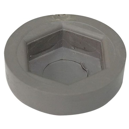 Floor Protector Cap, 1x1/4x1in, Gray, PK4 MPN:5GRR1