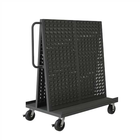 Steel Mobile A-Frame Louvered Rack, 48 in D x 48 in H x 30 in W, Gray MPN:AF-3048-LP-95