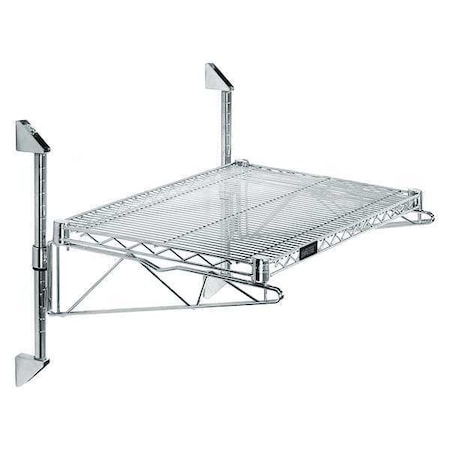 Stainless Steel Wire Wall Shelf, 18