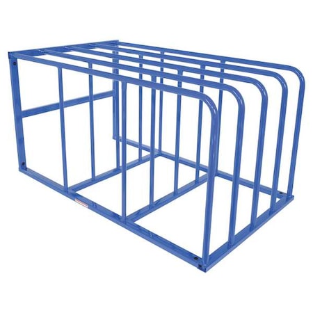 Starter Vertical Sheet Storage Rack, 84 in D, 50 in W, 4 Shelves, Blue MPN:VSSR-15