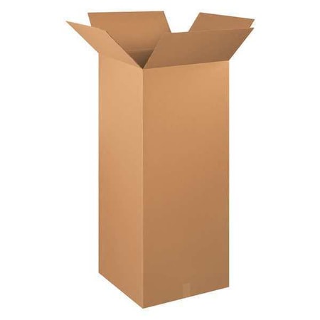 20 in x 20 in x 48 in Shipping Box, Kraft, Corrugate, Single Wall, 32 ECT MPN:10Y708