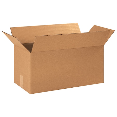 21 in x 10 in x 10 in Shipping Box, Kraft, Corrugate, Single Wall, 32 ECT MPN:10Y709