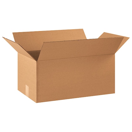 22 in x 12 in x 10 in Shipping Box, Kraft, Corrugate, Single Wall, 32 ECT MPN:10Y714