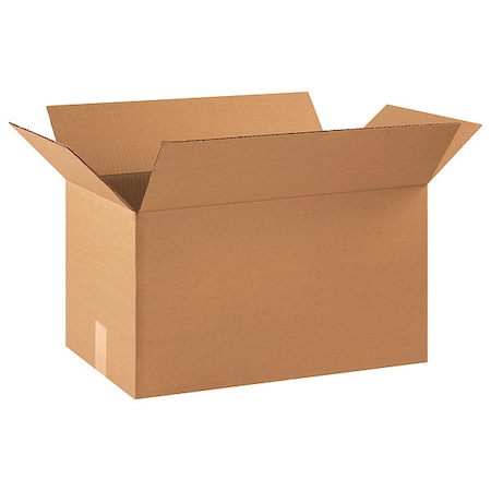 22 in x 12 in x 12 in Shipping Box, Kraft, Corrugate, Single Wall, 32 ECT MPN:10Y715