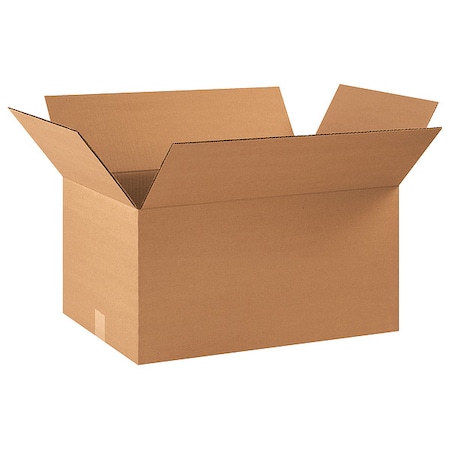 22 in x 14 in x 10 in Shipping Box, Kraft, Corrugate, Single Wall, 32 ECT MPN:10Y716