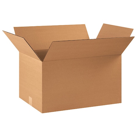 22 in x 14 in x 12 in Shipping Box, Kraft, Corrugate, Single Wall, 32 ECT MPN:10Y717
