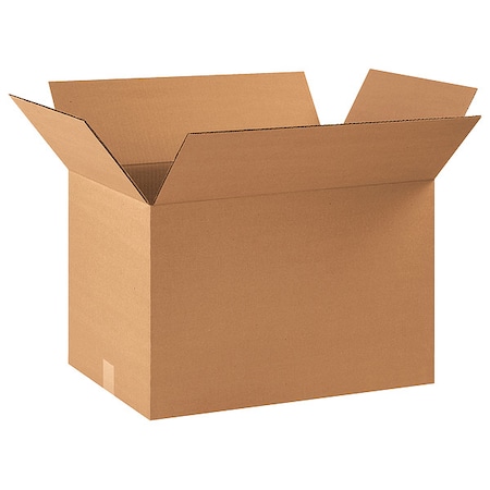 22 in x 14 in x 14 in Shipping Box, Kraft, Corrugate, Single Wall, 32 ECT MPN:10Y718
