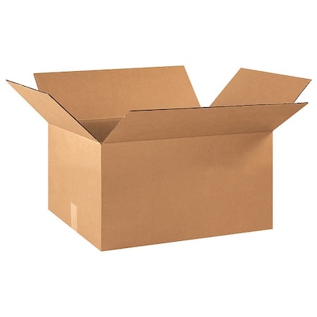 22 in x 16 in x 10 in Shipping Box, Kraft, Corrugate, Single Wall, 32 ECT MPN:10Y719