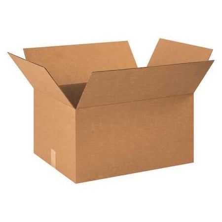 23 in x 17 in x 12 in Shipping Box, Kraft, Corrugate, Single Wall, 32 ECT MPN:10Y733