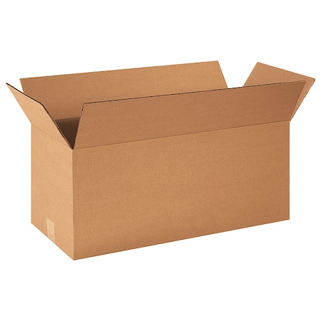 24 in x 10 in x 10 in Shipping Box, Kraft, Corrugate, Single Wall, 32 ECT MPN:10Y734