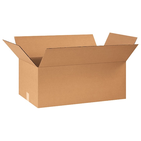 24 in x 15 in x 10 in Shipping Box, Kraft, Corrugate, Single Wall, 32 ECT MPN:10Y742