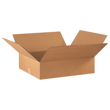 22 in x 18 in x 6 in Shipping Box, Kraft, Corrugate, Single Wall, 32 ECT MPN:11A620