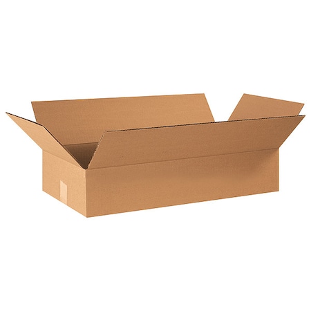 24 in x 12 in x 4 in Shipping Box, Kraft, Corrugate, Single Wall, 32 ECT MPN:11A628