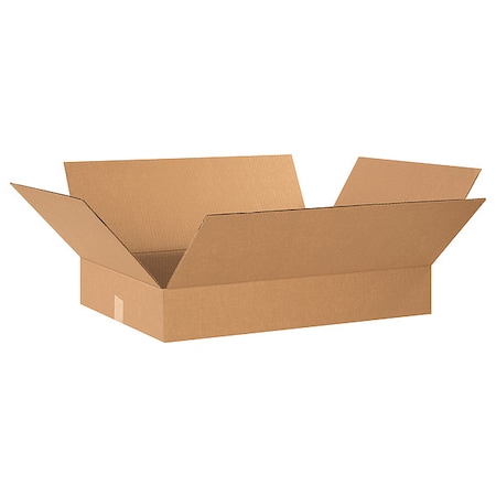 24 in x 18 in x 4 in Shipping Box, Kraft, Corrugate, Single Wall, 32 ECT MPN:11A637