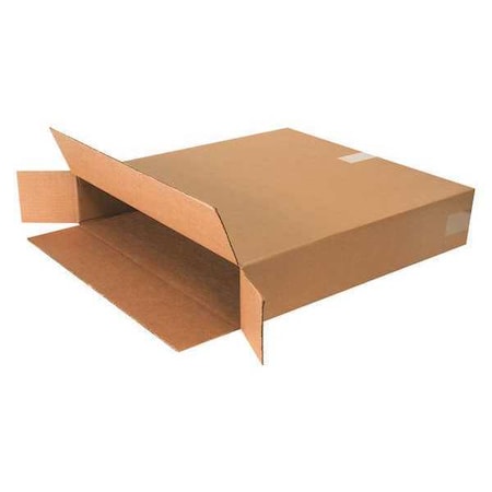 24 in x 5 in x 24 in Shipping Box, Kraft, Corrugate, Single Wall, 32 ECT MPN:11A647