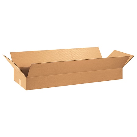 36 in x 12 in x 4 in Shipping Box, Kraft, Corrugate, Single Wall, 32 ECT MPN:11A668