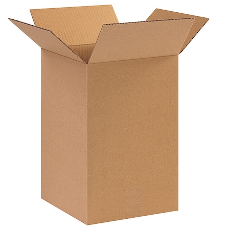 10 in x 10 in x 15 in Shipping Box, Kraft, Corrugate, Single Wall, 32 ECT MPN:11A677