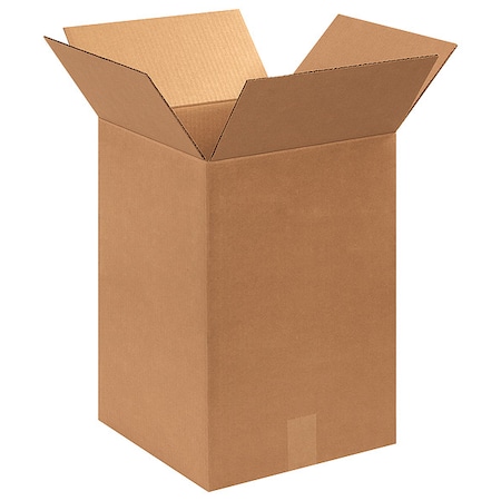 12 in x 12 in x 18 in Shipping Box, Kraft, Corrugate, Single Wall, 32 ECT MPN:11A693