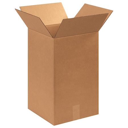 12 in x 12 in x 20 in Shipping Box, Kraft, Corrugate, Single Wall, 32 ECT MPN:11A694