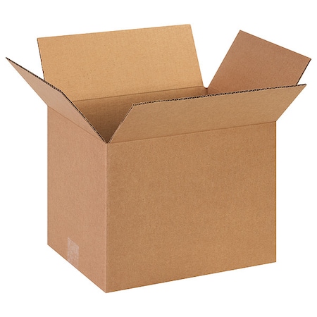 13 in x 10 in x 10 in Shipping Box, Kraft, Corrugate, Single Wall, 32 ECT MPN:11A703