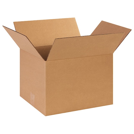 14 in x 12 in x 10 in Shipping Box, Kraft, Corrugate, Single Wall, 32 ECT MPN:11A709