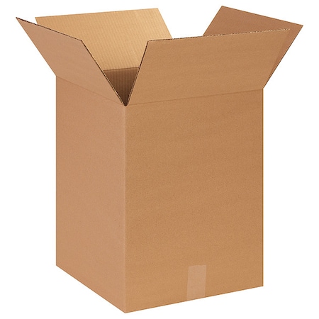 14 in x 14 in x 18 in Shipping Box, Kraft, Corrugate, Single Wall, 32 ECT MPN:11A715