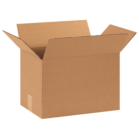 15 in x 10 in x 10 in Shipping Box, Kraft, Corrugate, Single Wall, 32 ECT MPN:11A723