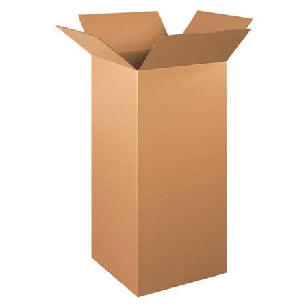 15 in x 15 in x 36 in Shipping Box, Kraft, Corrugate, Single Wall, 32 ECT MPN:11A733