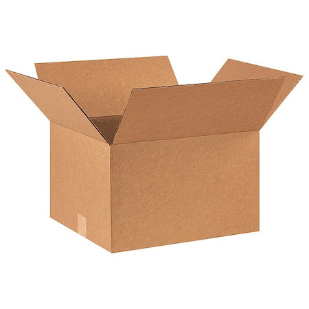 16 in x 14 in x 10 in Shipping Box, Kraft, Corrugate, Single Wall, 32 ECT MPN:11A740