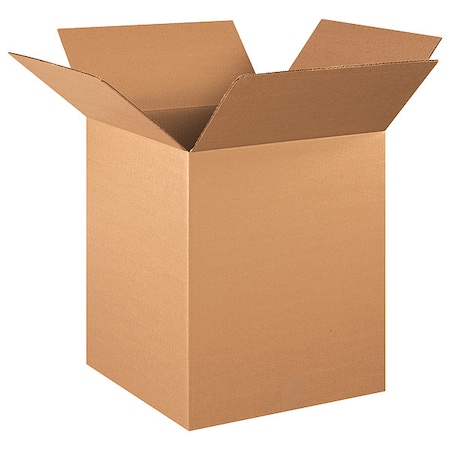 16 in x 16 in x 20 in Shipping Box, Kraft, Corrugate, Single Wall, 32 ECT MPN:11A749
