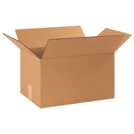 17 1/4 in x 11 1/4 in x 10 in Shipping Box, Kraft, Corrugate, Single Wall, 32 ECT MPN:11A752
