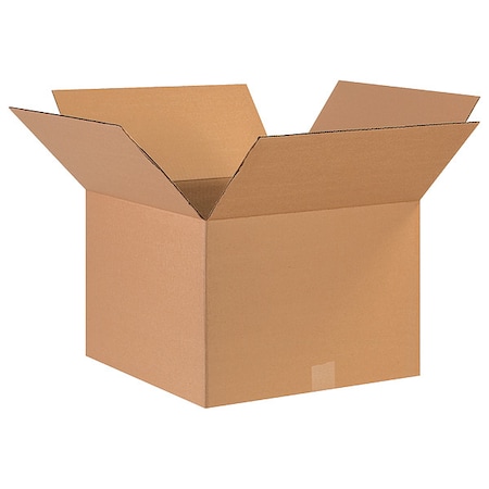 17 in x 17 in x 12 in Shipping Box, Kraft, Corrugate, Single Wall, 32 ECT MPN:11A757