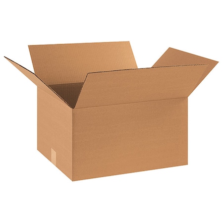 18 in x 14 in x 10 in Shipping Box, Kraft, Corrugate, Single Wall, 32 ECT MPN:11A766
