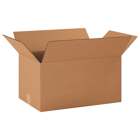 20 in x 12 in x 10 in Shipping Box, Kraft, Corrugate, Single Wall, 32 ECT MPN:11A787