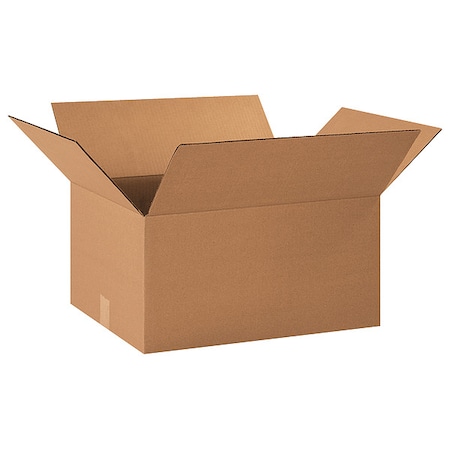 20 in x 15 in x 10 in Shipping Box, Kraft, Corrugate, Single Wall, 32 ECT MPN:11A794