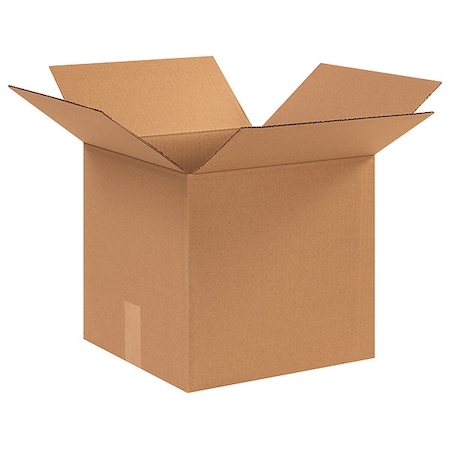 12-1/2 in x 12 1/2 in x 12 in Shipping Box, Kraft, Corrugate, Single Wall, 32 ECT MPN:11G196