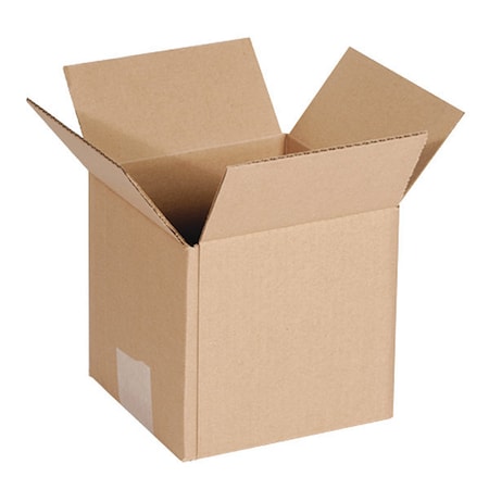 4 in x 4 in x 4 in Shipping Box, Kraft, Corrugate, Single Wall, 32 ECT MPN:11K579