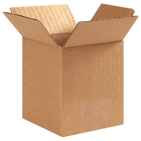 4 in x 4 in x 6 in Shipping Box, Kraft, Corrugate, Single Wall, 32 ECT MPN:11K580
