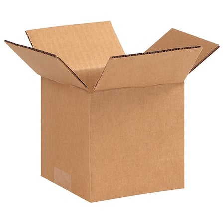 5 in x 5 in x 5 in Shipping Box, Kraft, Corrugate, Single Wall, 32 ECT MPN:11K583