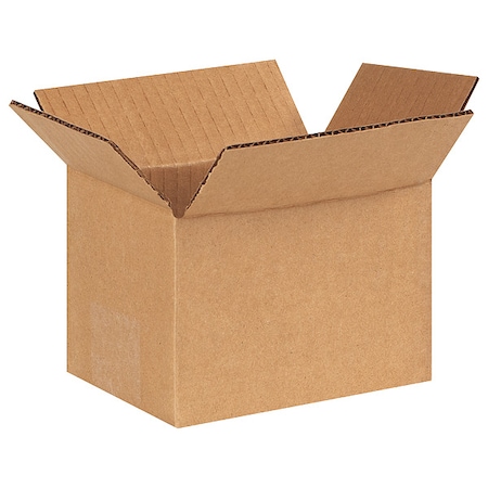 6 in x 4 in x 4 in Shipping Box, Kraft, Corrugate, Single Wall, 32 ECT MPN:11K584