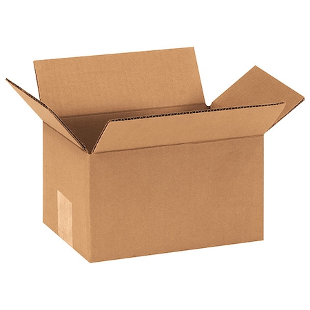 9 in x 6 in x 5 in Shipping Box, Kraft, Corrugate, Single Wall, 32 ECT MPN:11K617