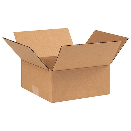 9 in x 9 in x 4 in Shipping Box, Kraft, Corrugate, Single Wall, 32 ECT MPN:11K625
