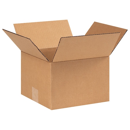 9 in x 9 in x 6 in Shipping Box, Kraft, Corrugate, Single Wall, 32 ECT MPN:11K627