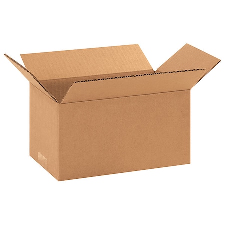 10 in x 6 in x 5 in Shipping Box, Kraft, Corrugate, Single Wall, 32 ECT MPN:11K633