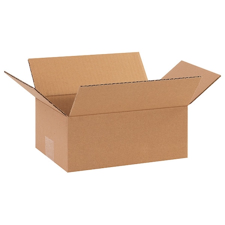 10 in x 7 in x 4 in Shipping Box, Kraft, Corrugate, Single Wall, 32 ECT MPN:11K635