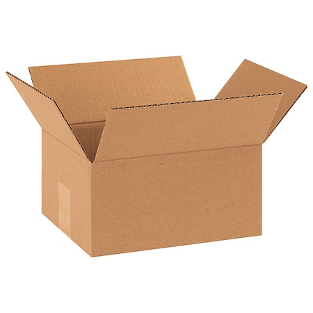 10 in x 8 in x 5 in Shipping Box, Kraft, Corrugate, Single Wall, 32 ECT MPN:11R185